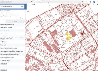 Продажа земельного участка, 65.2 сот., Новосибирск, метро Площадь Гарина-Михайловского, улица Дуси Ковальчук, 1к4