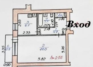 Продается 1-комнатная квартира, 35 м2, Калужская область, улица Ленина, 36