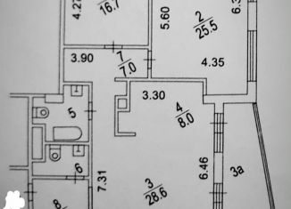 Продается трехкомнатная квартира, 110 м2, Москва, улица Шаболовка, 23к3, улица Шаболовка