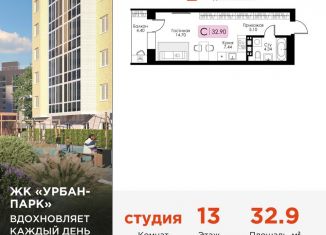 Продам квартиру студию, 32.9 м2, Тверь