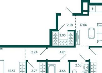 Продается квартира со свободной планировкой, 66 м2, Уфа