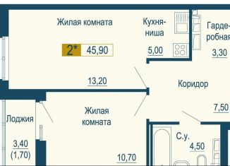 Продажа 2-ком. квартиры, 45.9 м2, Свердловская область