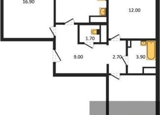 Продается трехкомнатная квартира, 80.3 м2, Воронеж, улица Полковника Богомолова, 7