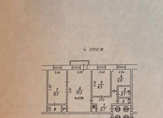 Продам 3-комнатную квартиру, 57.8 м2, Иркутск, улица Тельмана, 185