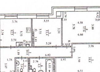 Продажа трехкомнатной квартиры, 82.3 м2, Екатеринбург, Московская улица, 75, ЖК Арбатский