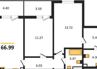 Продаю двухкомнатную квартиру, 67 м2, село Новая Усмань