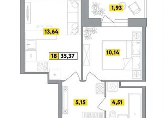 Продается 2-ком. квартира, 35.4 м2, Московская область