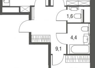 Продается 3-ком. квартира, 58.7 м2, Москва, ЖК Сиреневый парк, Тагильская улица, 2к1