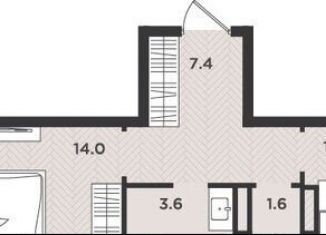 Продажа 1-комнатной квартиры, 42 м2, Архангельская область