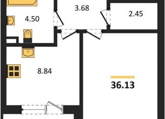 1-ком. квартира на продажу, 36.1 м2, Воронеж, Центральный район