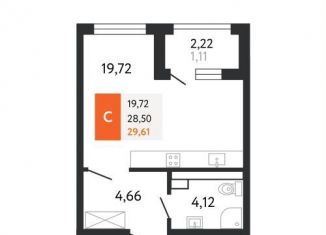 Продам квартиру студию, 29.6 м2, Новороссийск, Мысхакское шоссе, 59Д