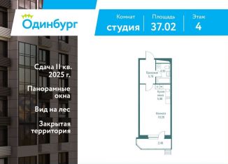 Продается квартира студия, 37 м2, Московская область