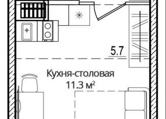 Продажа квартиры студии, 27.6 м2, деревня Борисовичи, улица Дмитрия Яковлева, 8