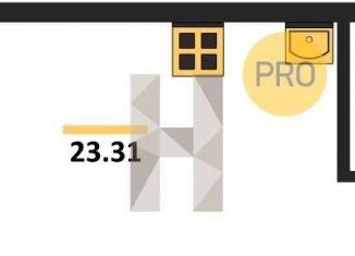 Продается квартира студия, 23.3 м2, Воронежская область, Покровская улица, 19