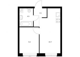 Продажа 1-ком. квартиры, 32.5 м2, Свердловская область, жилой комплекс Исеть Парк, 6