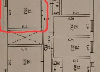 Продам помещение свободного назначения, 36.2 м2, Бердск, микрорайон Морской, 6