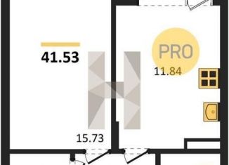 1-комнатная квартира на продажу, 41.5 м2, Воронеж, Коминтерновский район