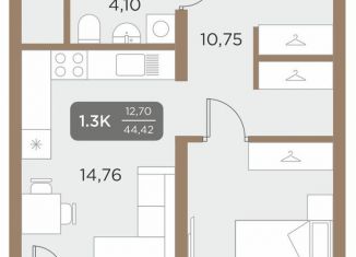 Продаю 1-ком. квартиру, 46.5 м2, Свердловская область