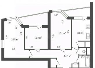 3-ком. квартира на продажу, 90 м2, Санкт-Петербург, проспект Культуры, 18к2, муниципальный округ № 15