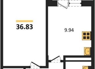 Продаю однокомнатную квартиру, 36.8 м2, Воронеж