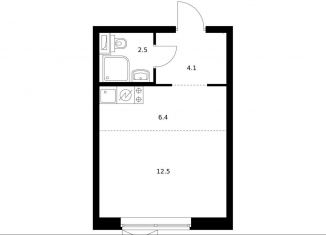 Квартира на продажу студия, 25.4 м2, Москва, ЗАО