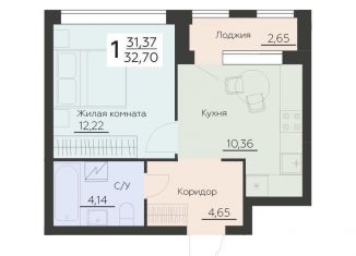 Продажа 1-комнатной квартиры, 32.7 м2, Воронеж, Левобережный район