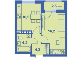 Продажа однокомнатной квартиры, 34.5 м2, Пермь