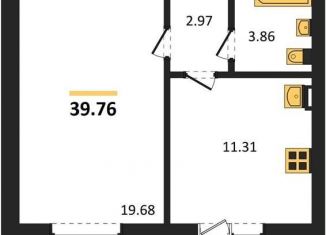 1-ком. квартира на продажу, 39.8 м2, Отрадненское сельское поселение