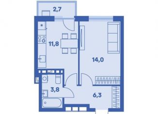 Продажа 1-комнатной квартиры, 36.7 м2, Пермь