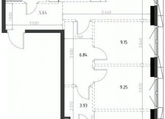 3-комнатная квартира на продажу, 74.77 м2, Казань, Вахитовский район