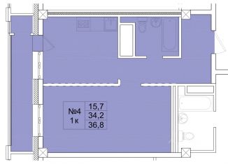 Продается однокомнатная квартира, 36.8 м2, Саха (Якутия)