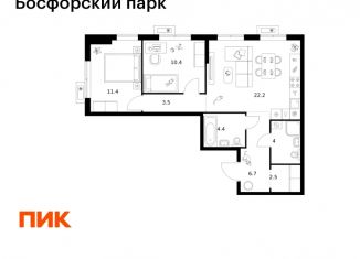 Продаю 2-комнатную квартиру, 65.1 м2, Приморский край