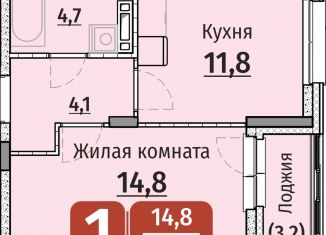 Продам 1-комнатную квартиру, 37 м2, Чебоксары, Калининский район