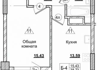 Продам 1-ком. квартиру, 40.3 м2, Саха (Якутия)