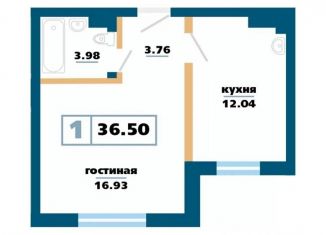 Продам 1-ком. квартиру, 36.5 м2, Красноярск, Советский район