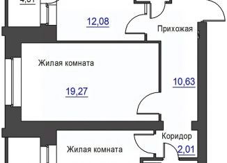 2-комнатная квартира на продажу, 66.65 м2, Орёл, Заводской район