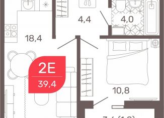 Продаю двухкомнатную квартиру, 39.4 м2, Забайкальский край