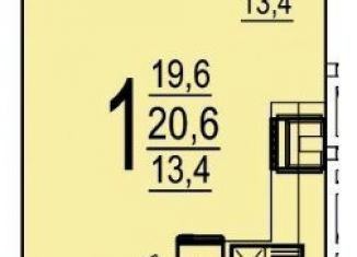 Продам квартиру студию, 20.6 м2, аул Новая Адыгея, улица Тургеневское шоссе, 33/3к20, ЖК Дарград