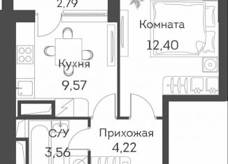 Продается однокомнатная квартира, 31.2 м2, Москва, ЖК Аквилон Бисайд