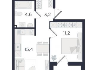 Продам 1-ком. квартиру, 36.1 м2, Екатеринбург, ЖК Екатерининский Парк, Вознесенский проезд