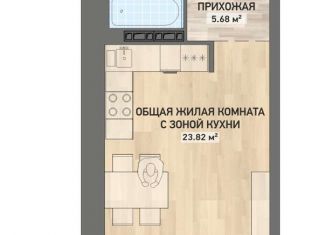 Продается квартира студия, 34 м2, Екатеринбург, ЖК Народные Кварталы, улица Победы, 102