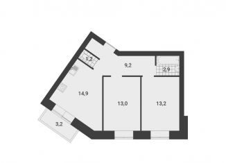 Продам 2-комнатную квартиру, 55.4 м2, Вологодская область, улица Воровского, 84к1