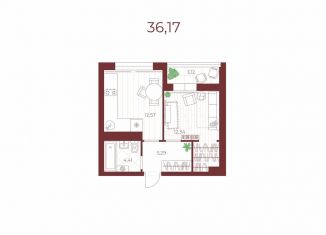 Продается 1-комнатная квартира, 37.7 м2, посёлок Петровский