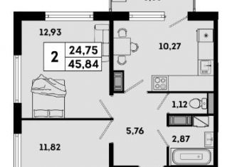 Продажа 2-комнатной квартиры, 45.8 м2, Санкт-Петербург, Лесной проспект, метро Выборгская