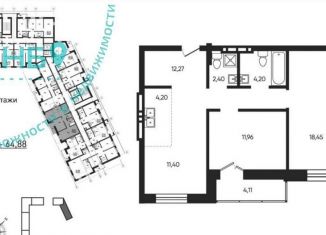 Продается 3-комнатная квартира, 64 м2, Новосибирск, ЖК История, улица Фрунзе, 252/2