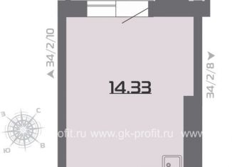 Продажа квартиры студии, 23.1 м2, Татарстан