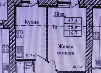 Продается однокомнатная квартира, 42.4 м2, Тамбов, Сабуровская улица, 1Бк1, Октябрьский район