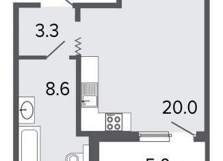 Продажа однокомнатной квартиры, 39 м2, Санкт-Петербург, 12-я Красноармейская улица, 30, Адмиралтейский район