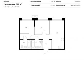 Продам 2-ком. квартиру, 51.6 м2, Санкт-Петербург, метро Лиговский проспект