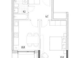 Продам 1-комнатную квартиру, 36.6 м2, Зеленоград